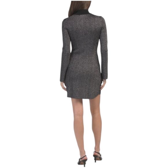 MAJE Ralice Glittery Knit Mini Dress - Picture 2 of 3